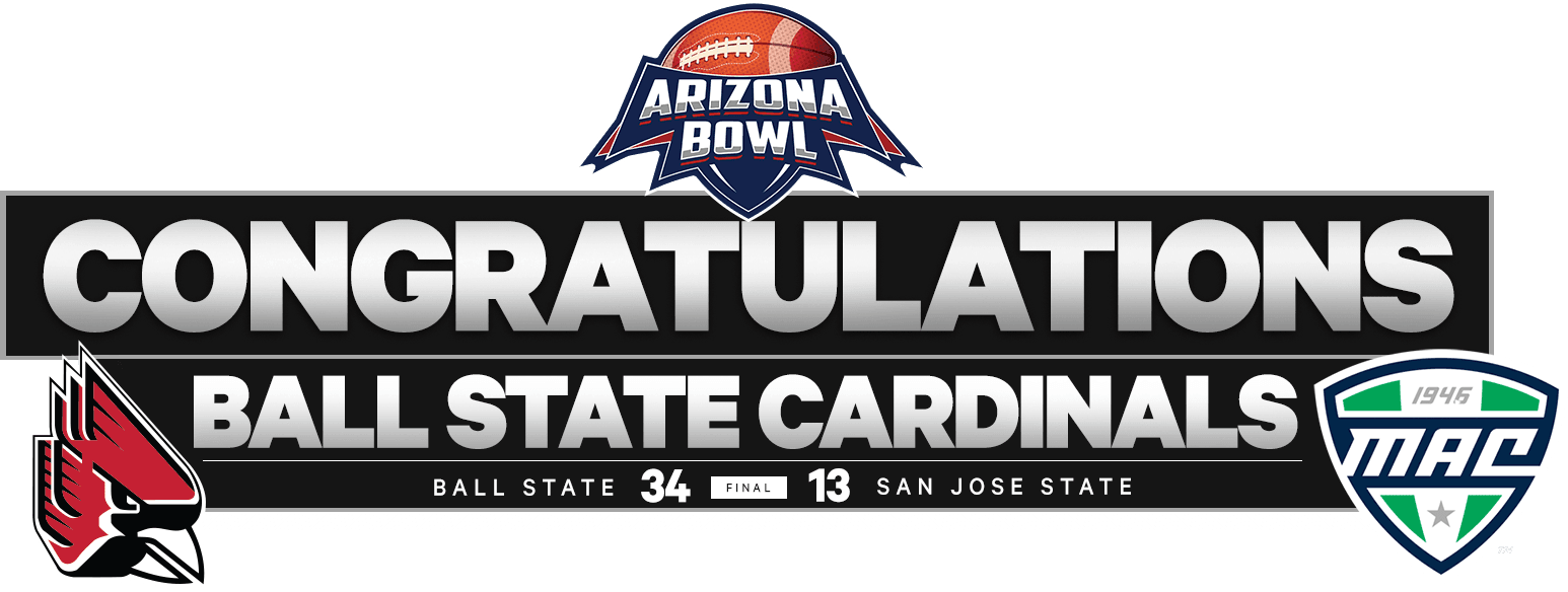 CONGRATS GRAPHIC-DESKTOP Congrats Ball State Arizona Bowl Champions Image